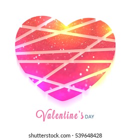 Glittering Heart for Valentine's Day celebration.