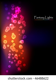 Glittering heavenly lights background