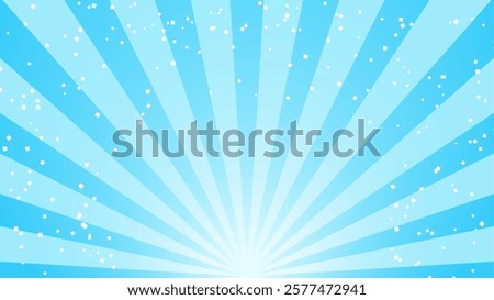 Glittering light blue radiation Background illustration.