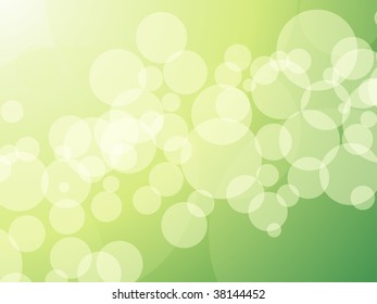 glittering lights against green background abstract vector illustration