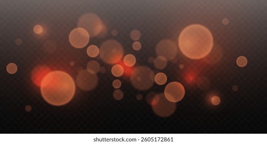 Glittering particles of dust and sparks.