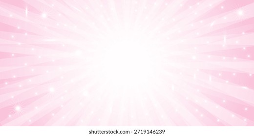 Glittering pink background, modern vector.
