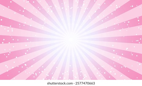 Glittering pink radiation Background illustration.