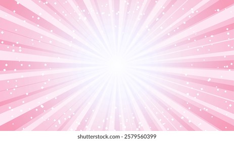 Glittering pink radiation Background illustration.