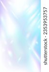Glittering prism light background with gradation where light enters from the left and right. Vertical type. Vector illustration.