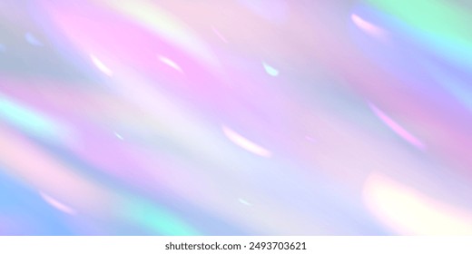 Glittering prism light background of gradation where light enters from the left and right. Overlay for backgrounds.Triangular prism concept.	