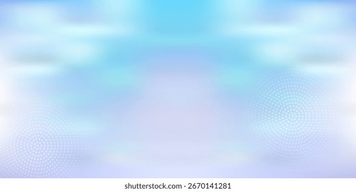 Glitzerndes Prisma heller Hintergrund der Abstufung, wo Licht von links und rechts eintritt. Vektorgrafik.