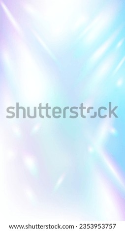 Glittering prism light background with gradation where light enters from the left and right. Vertical type. Vector illustration. Stockfoto © 