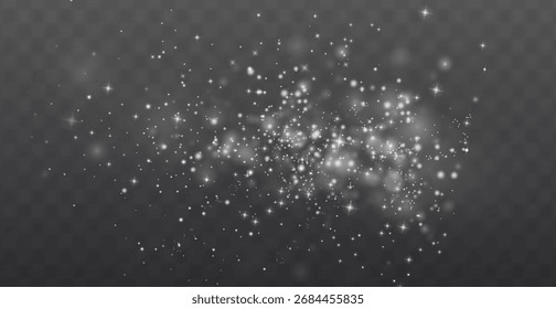 Glittering Sparkles on Dark Background for Elegant Designs