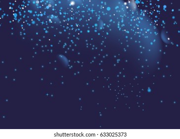 glittering  star dust trail sparkling particles. Space comet tail. Vector glamour fashion illustration