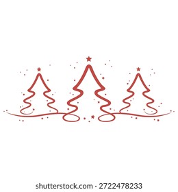 Um brilhante ícone de vetor de árvore de Natal