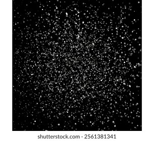 Glittering stars with silver shimmering swirls, shiny design. Magical motion, sparkling lines on a black background, Sparkling glitter border, festive frame. Great for wedding invitations, party post.