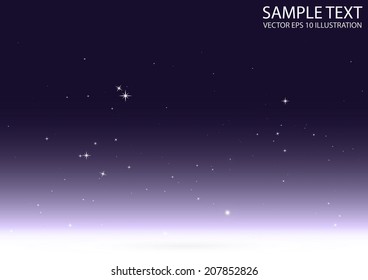 Glitters fall from sky background vector illustration - Shiny vector sparkle space template
