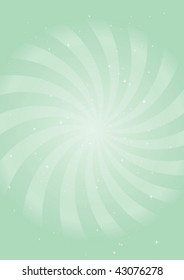 Glitters on green swirl vector illustration