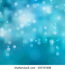 Glittery blue Christmas background. EPS 8 vector file included