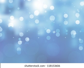 Glittery blue Christmas background. EPS 8 vector file included