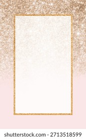 Fondo dorado brillante con un gradiente rosa. El fondo presenta una textura brillante, que mezcla oro y rosa para un efecto brillante. Navidades Vector de fondo.