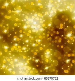 Glittery gold Christmas background. EPS 8 vector file included