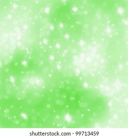 Glittery green Christmas background. EPS 8 vector file included