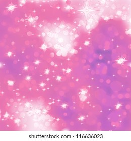 Glittery pink Christmas background. EPS 8 vector file included