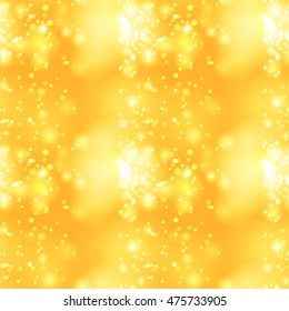 Glittery vintage yellow seamless pattern. 