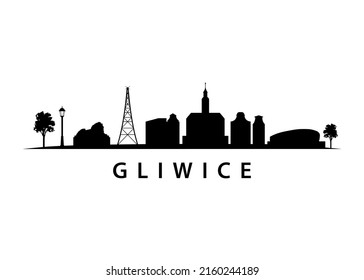 Gliwice City Skyline in Poland, Silesian Town in Eastern Europe, Urban Landscape