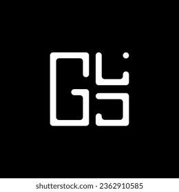 Diseño vectorial de la letra GLJ, logotipo simple y moderno GLJ. Diseño de alfabetos lujosos GLJ  