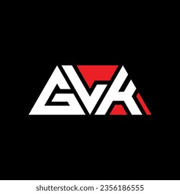 GLK triangle letter logo design with triangle shape. GLK triangle logo design monogram. GLK triangle vector logo template with red color. GLK triangular logo Simple, Elegant, and Luxurious design.