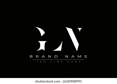 GLN abstract letter logo design. This logo is designed by three abstract letters.