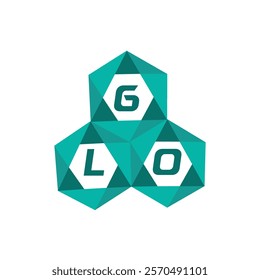 GLO creative minimalist letter logo. GLO unique vector initials alphabet letter logo design
