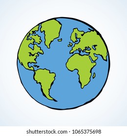 Earth Drawings Images Stock Photos Vectors Shutterstock