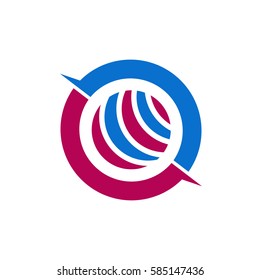 Global abstract logo template