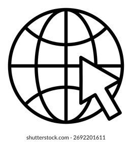 Global Access Icon Element For Design