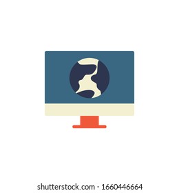 global access icon. online learning icon. perfect for application, web, logo and presentation template. icon design flat style