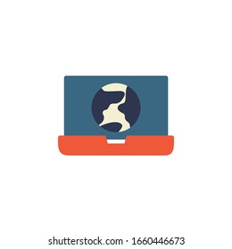 global access icon. online learning icon. perfect for application, web, logo and presentation template. icon design flat style