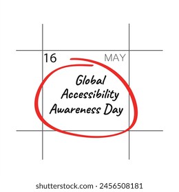 Día Mundial de Sensibilización sobre la Accesibilidad, 16 de mayo.