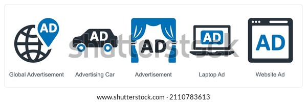 Global\
Advertisement And Advertising Car Icon\
Concept