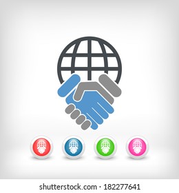 Global agreement icon