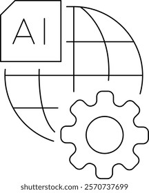 Global AI Worldwide AI Icon