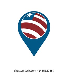 global american locator logo designs