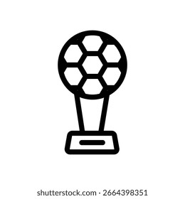 Global award Vector Outline Icon. Eps 10 File