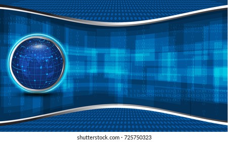 Global blue background