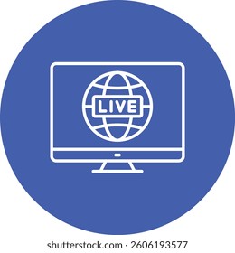 Global Broadcasting vector icon. Can be used for printing, mobile and web applications.