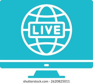 Global Broadcasting vector icon. Can be used for printing, mobile and web applications.