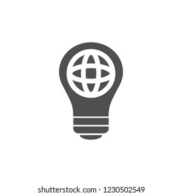 GLOBAL bulb  icon. Vector  Eps 10 