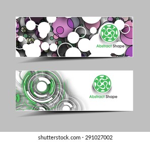 Global Business Ad, Web Banner & Header Layout Template.