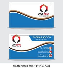 Global Business Card - Template Vector