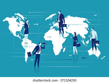 Global Business. Business concept