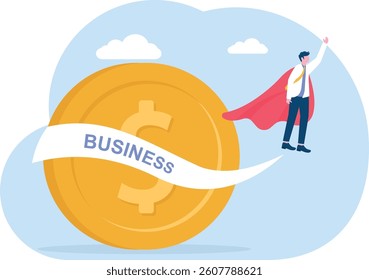 Global business, business concept illustration,
