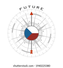 Global business and economic growth concept illustration